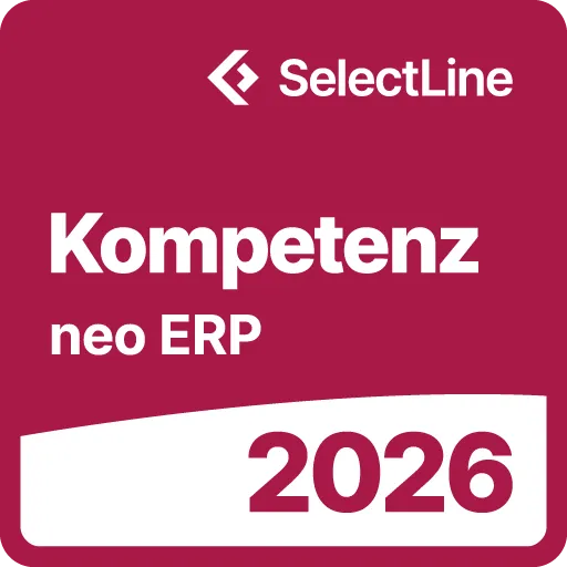 SelectLine Kompetenz neo ERP 2026 Zertifikat